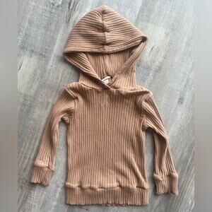 Kate Quinn Toddler 18-24 Months Hooded Top Ribbed Organic Cotton